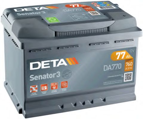 Стартерная аккумуляторная батарея DETA DA770