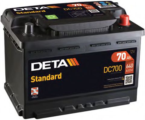 Стартерная аккумуляторная батарея DETA DC700