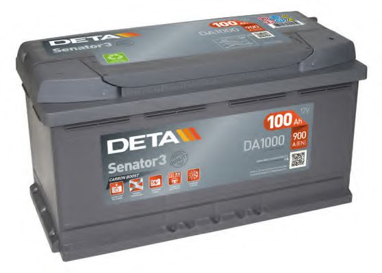 Стартерная аккумуляторная батарея DETA DA1000