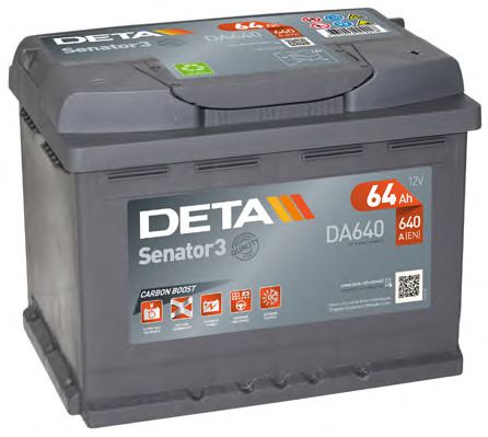 Стартерная аккумуляторная батарея DETA DA640