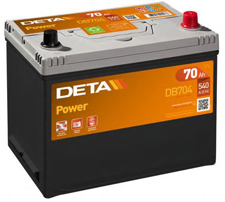 Стартерная аккумуляторная батарея DETA DB704