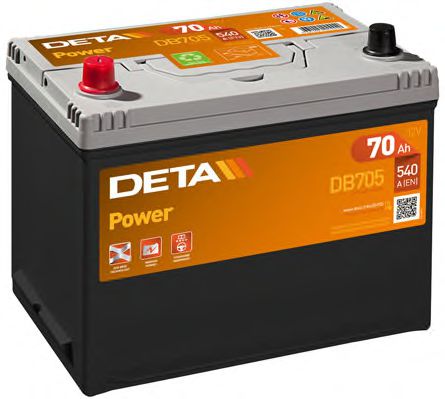 Стартерная аккумуляторная батарея DETA DB705
