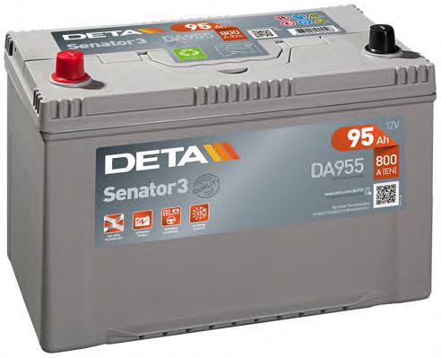 Стартерная аккумуляторная батарея DETA DA955
