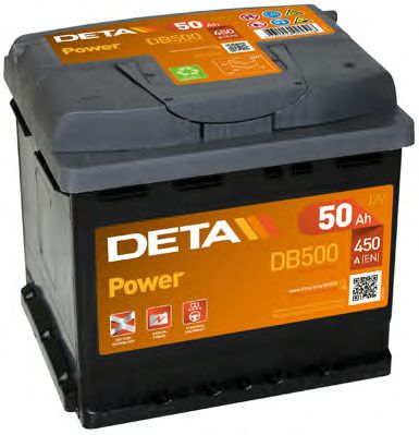 Стартерная аккумуляторная батарея DETA DB500