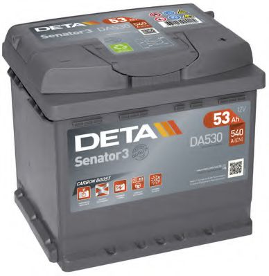Стартерная аккумуляторная батарея DETA DA530
