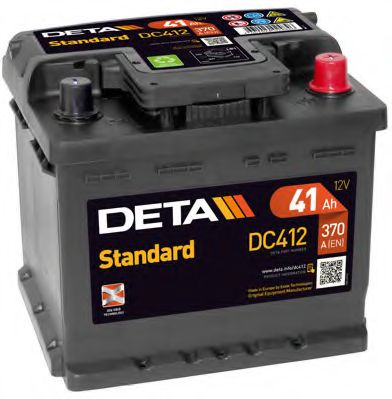 Стартерная аккумуляторная батарея DETA DC412