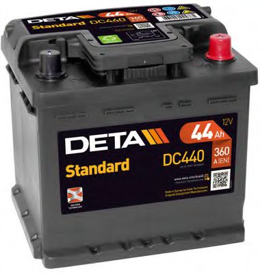 Стартерная аккумуляторная батарея DETA DC440