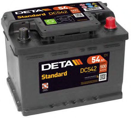 Стартерная аккумуляторная батарея DETA DC542
