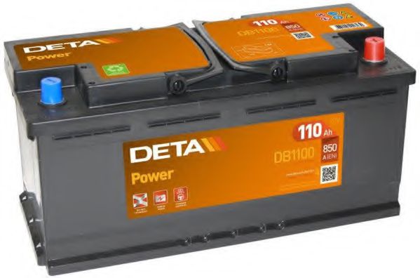 Стартерная аккумуляторная батарея DETA DB1100