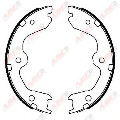 Тормозные колодки ручника ABE C01067ABE