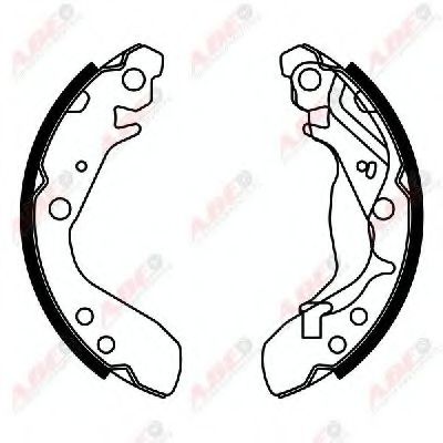 Тормозные колодки ABE C04017ABE