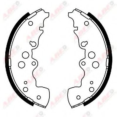 Тормозные колодки ABE C08023ABE