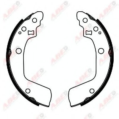 Тормозные колодки ABE C08029ABE