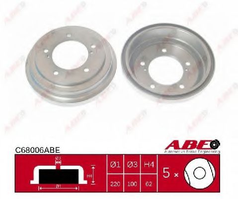 Тормозной барабан ABE C68006ABE