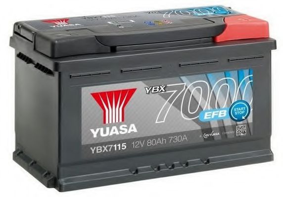 Стартерная аккумуляторная батарея YUASA YBX7115 YBX7000 EFB Start Stop Plus Batteries