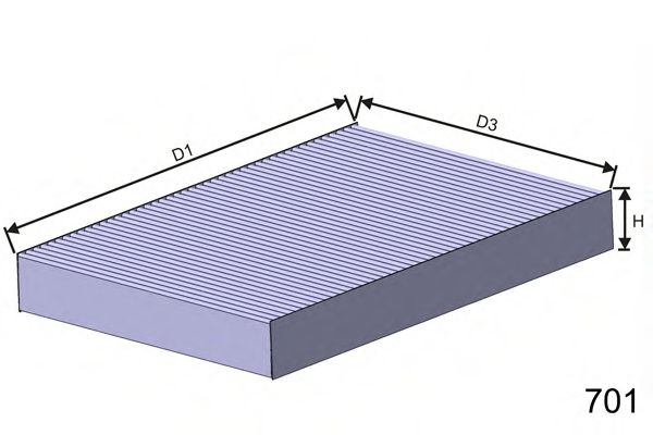 Фильтр салона MISFAT HB101C