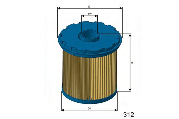 Топливный фильтр MISFAT F117