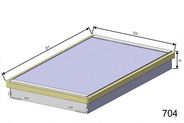 Фильтр салона MISFAT HB159C