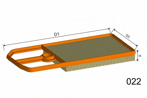 Воздушный фильтр MISFAT PM804