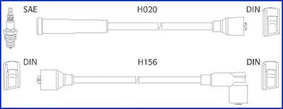 Комплект высоковольтных проводов HITACHI 134227 Hueco