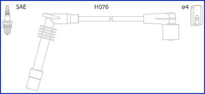 Комплект високовольтних проводів HITACHI 134234