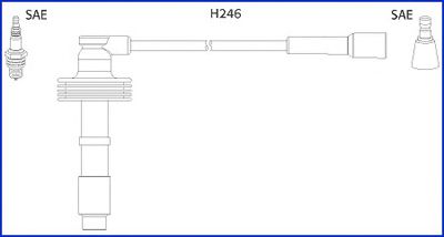 Комплект високовольтних проводів HITACHI 134560