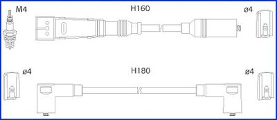 Комплект високовольтних проводів HITACHI 134705
