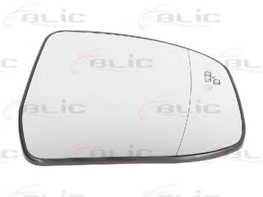 Стекло зеркала заднего вида BLIC 6102-03-043368P