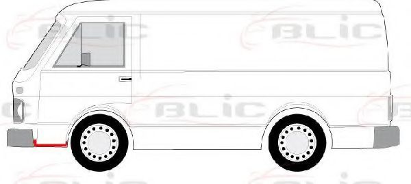 Боковий обвіс на поріг BLIC 6508-05-9560241P