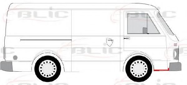 Боковий обвіс на поріг BLIC 6508-05-9560242P