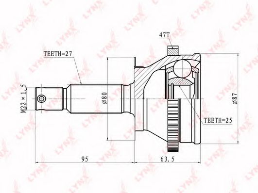 Комплект ШРКШ LYNXauto CO-3606A