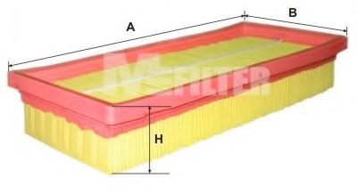Воздушный фильтр MFILTER K 7018