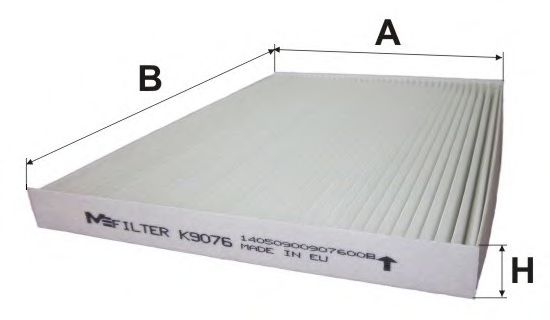 Фильтр салона MFILTER K 9076