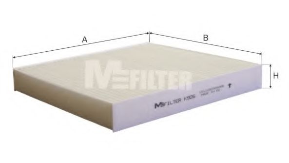 Фильтр салона MFILTER K 926