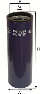 Масляный фильтр GOODWILL OG 1055 Oil filter for CASE, JOHN DEERE, NEW HOLLAND