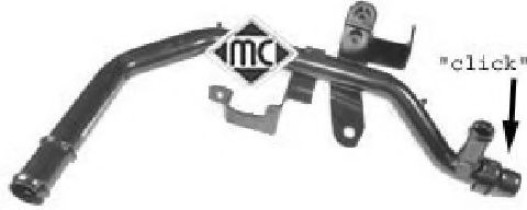 Патрубок системы охлаждения Metalcaucho 03207