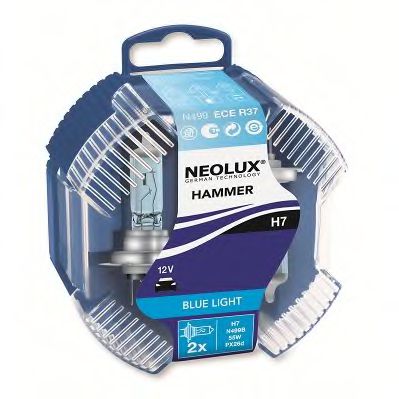 Лампа накаливания NEOLUX® N499B BlueLight (фара дальнего света, основная фара, противотуманная фара, фара с авт. системой стабилизации, фара дневного освещения)