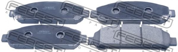 Тормозные колодки FEBEST 0101-AGV10F