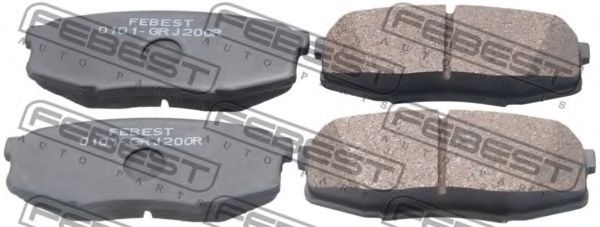 Тормозные колодки FEBEST 0101-GRJ200R