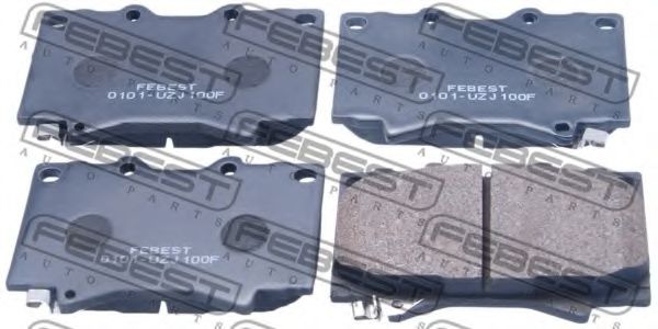 Тормозные колодки FEBEST 0101-UZJ100F