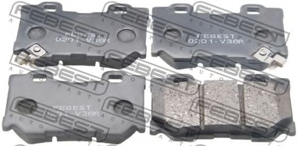 Тормозные колодки FEBEST 0201-V36R