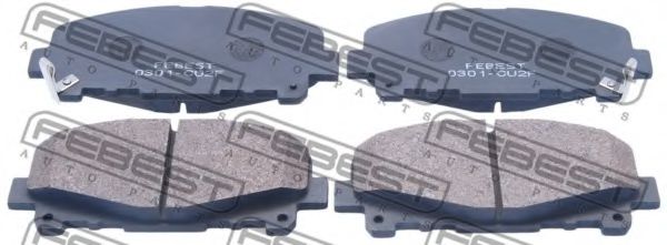 Тормозные колодки FEBEST 0301-CU2F