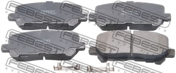Тормозные колодки FEBEST 0301-YD2R