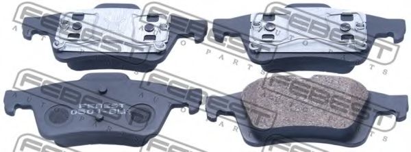 Тормозные колодки FEBEST 0501-BLR