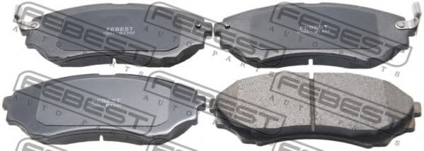 Тормозные колодки FEBEST 0501-BT50F