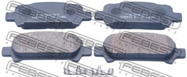 Тормозные колодки FEBEST 0801-G10R