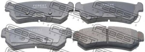 Тормозные колодки FEBEST 1001-J200R
