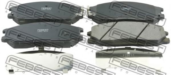 Тормозные колодки FEBEST 1201-H1F