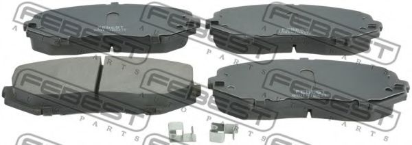 Тормозные колодки FEBEST 0701-JB627F
