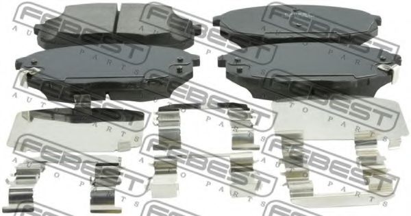 Тормозные колодки FEBEST 2201-CERIIF